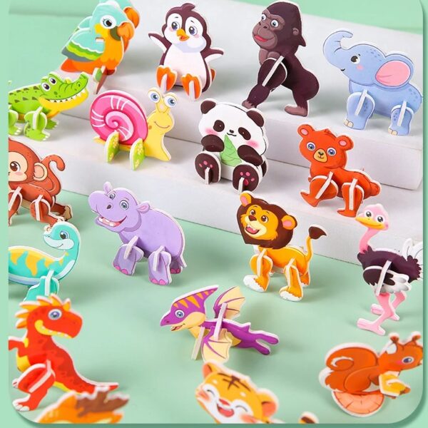 Linksmieji Gyvūnėliai: 30 Dėlionių Vaiko Vaizduotei Žadinti