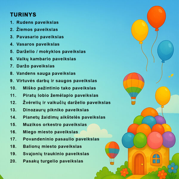 „Lavinkime kalbėjimą“ – edukacinių paveikslų ir klausimų rinkinys
