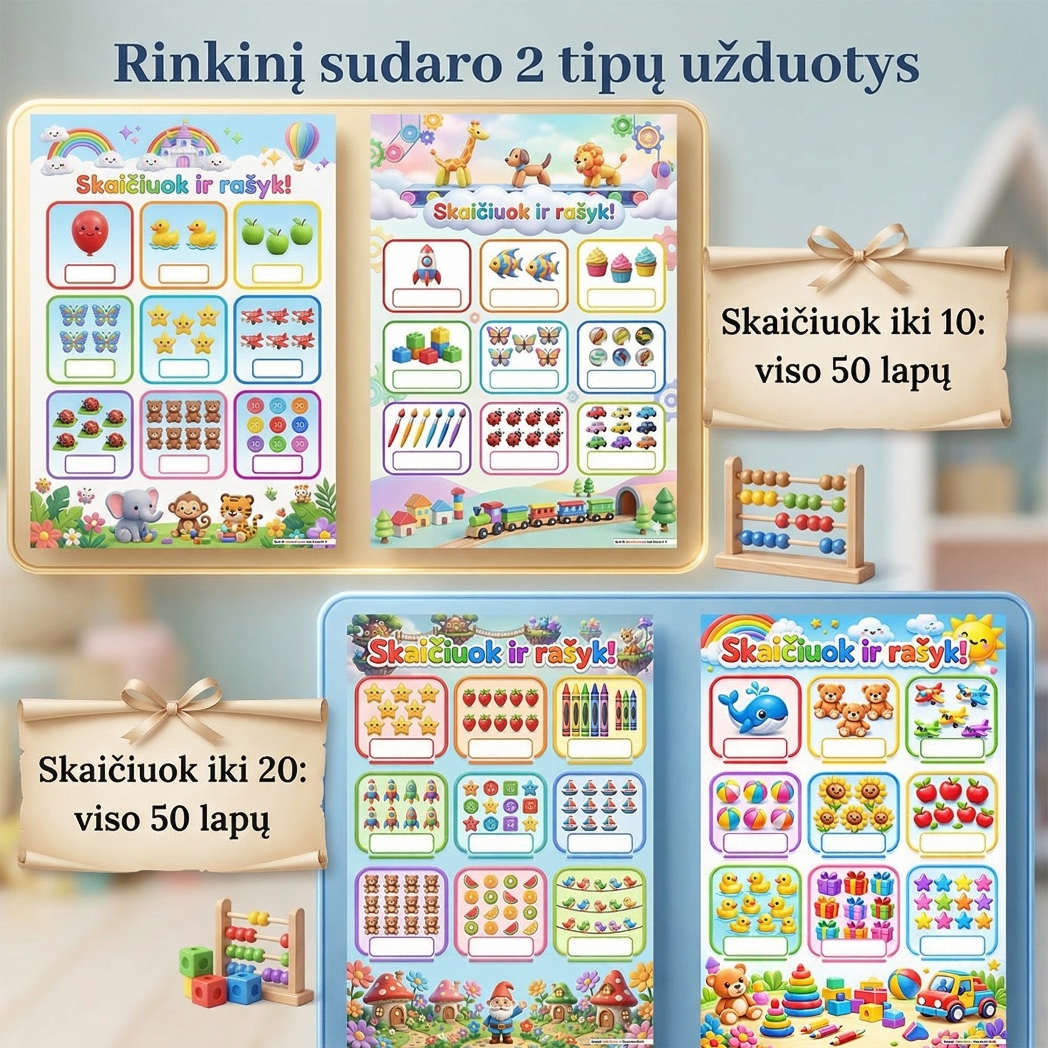 Aš Jau Skaičiuoju! Nuo 1 iki 20: 100 Puslapių Gudruoliams!