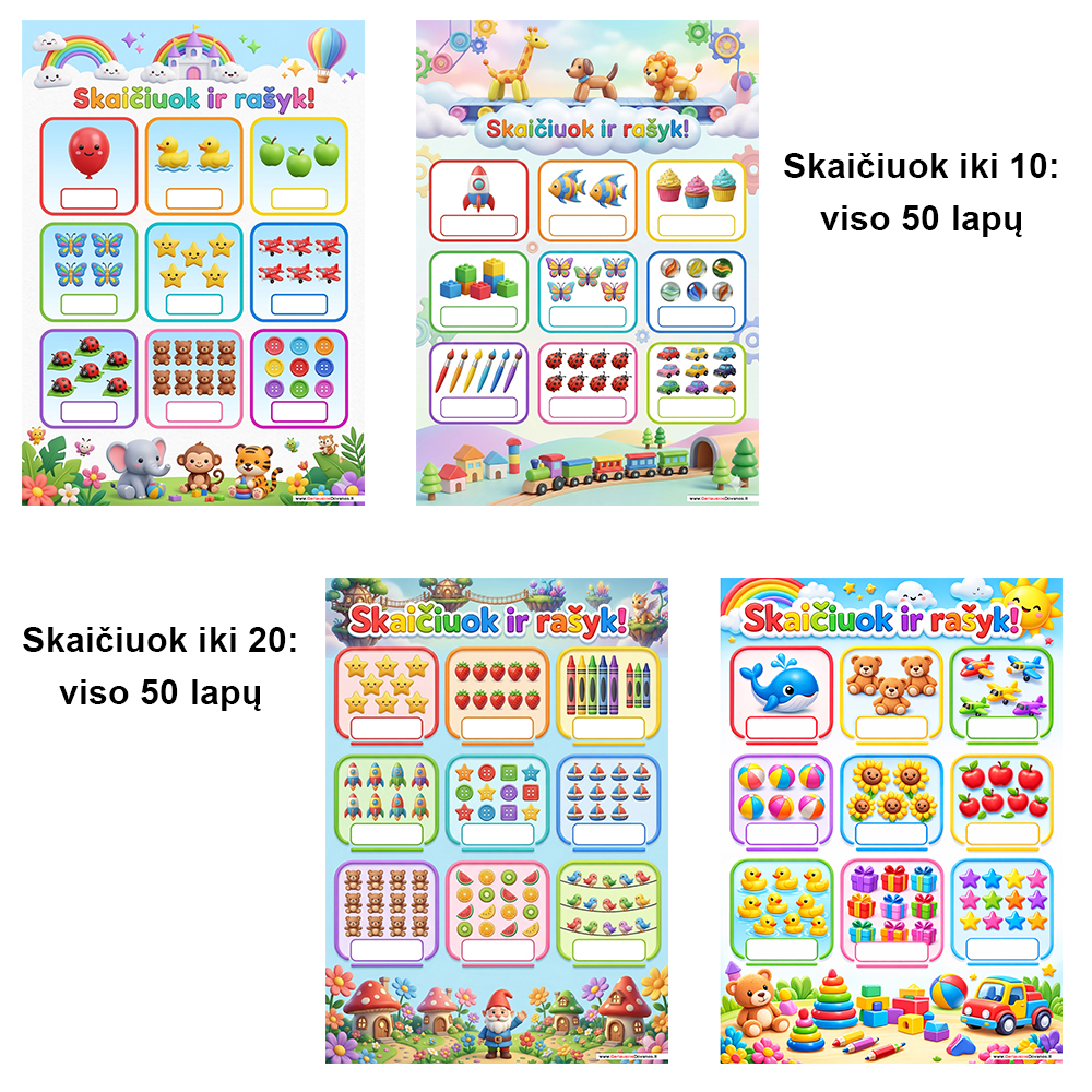 Aš Jau Skaičiuoju! Nuo 1 iki 20: 100 Puslapių Gudruoliams!