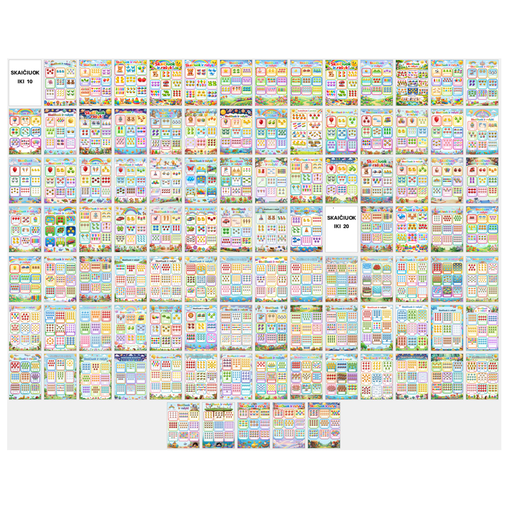 Aš Jau Skaičiuoju! Nuo 1 iki 20: 100 Puslapių Gudruoliams!