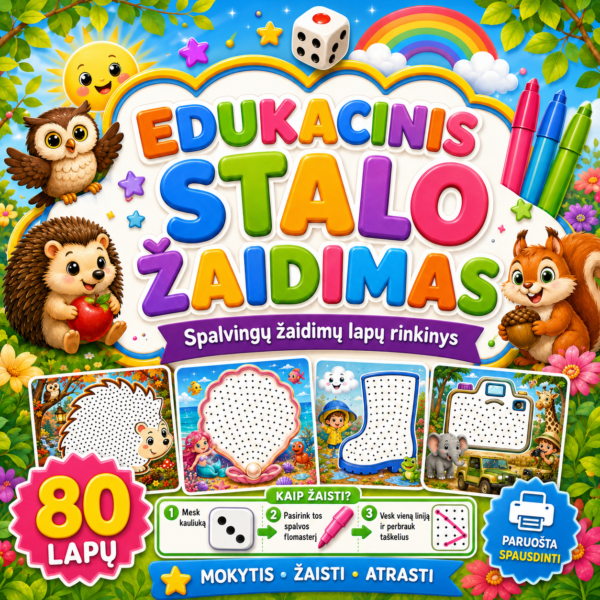 Didysis Taškų Iššūkis – Edukacinis stalo žaidimas